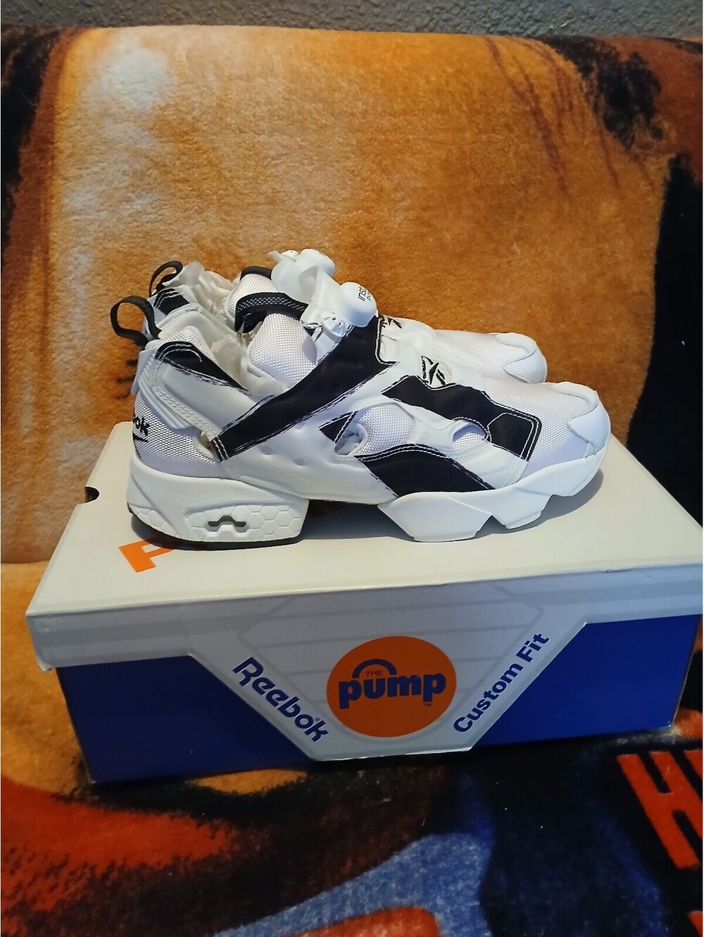 Reebok Instapump Fury OG White Black Men's Sneakers Size 9.5